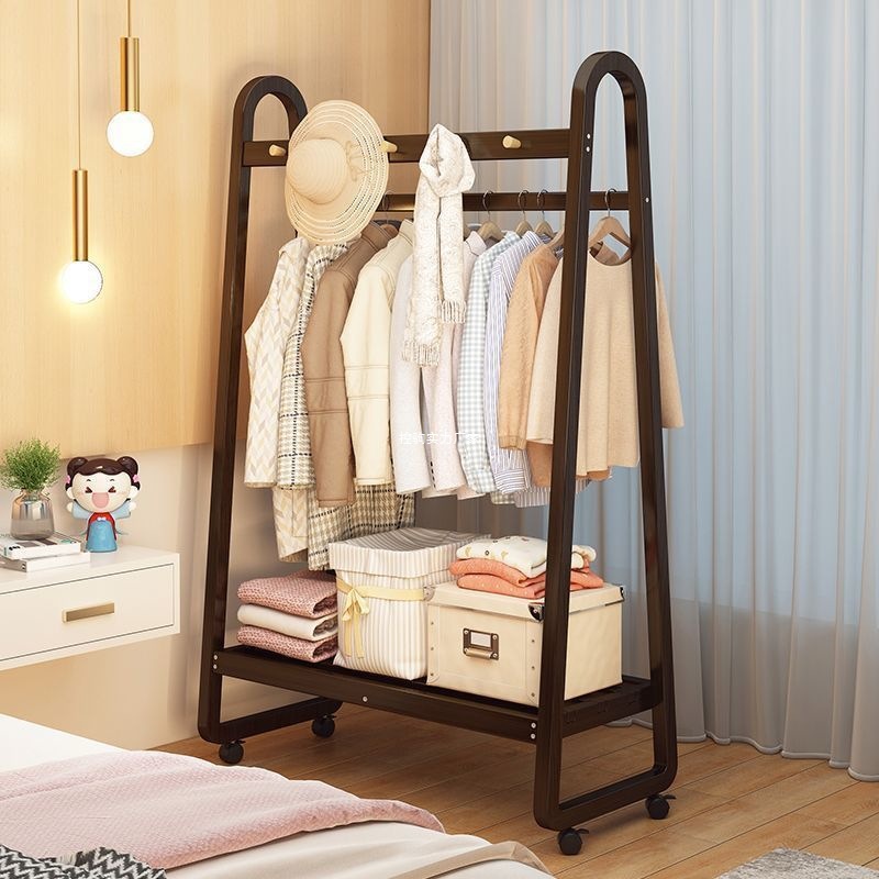 Simple Wardrobe Rental Home Bedroom Clothes Rack Removable Clothes Rack Floor-Standing Vertical Strong and Durable Coat Rack