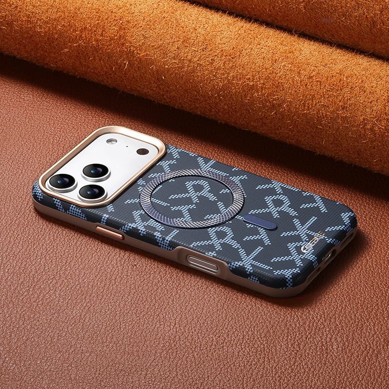 Ốp lưng da chữ cái sang trọng cho iPhone 17 Pro Max/16/15/14, chống sốc toàn diện, nam tính — 【Đen chữ da từ tính】, 【Nâu chữ RT da từ tính】, 【Xanh lá chữ RT da từ tính】, 【Xanh dương chữ RT da từ tính】 chi tiết 9