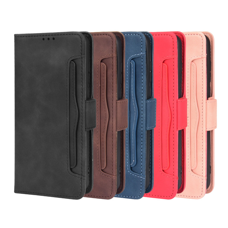 TCL A3X Mobile Phone Leather Case TCL A3/TCL A30 Multi-Card Slot Flip Mobile Phone Protective Case Foreign Trade Cross