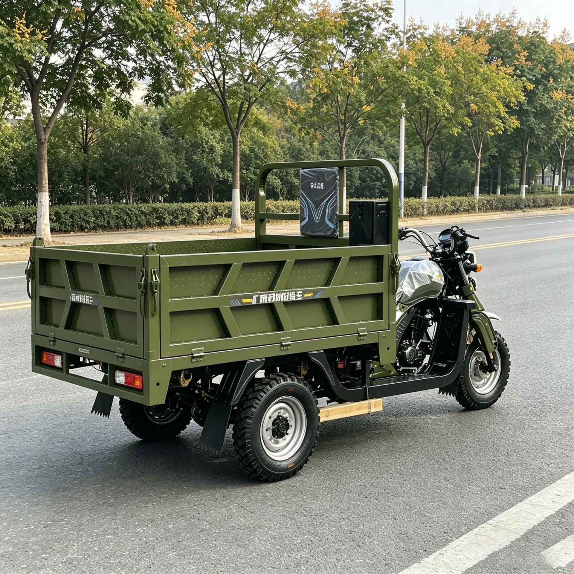 Cross-Border Export of Green Fuel-Powered Three-Wheeled Vehicles for Southeast Asia, Passenger-Carrying Vehicles with Canopy, Three-Wheeled Motorcycles