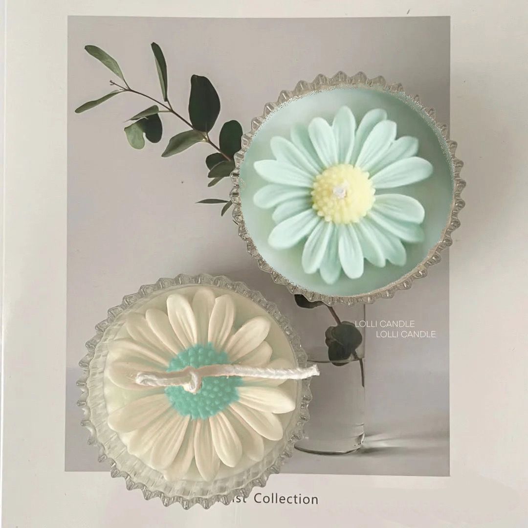 Bougie parfumée Daisy Ins, cadeau d'anniversaire haut de gamme pour une chambre fraîche et élégante_voghion.com