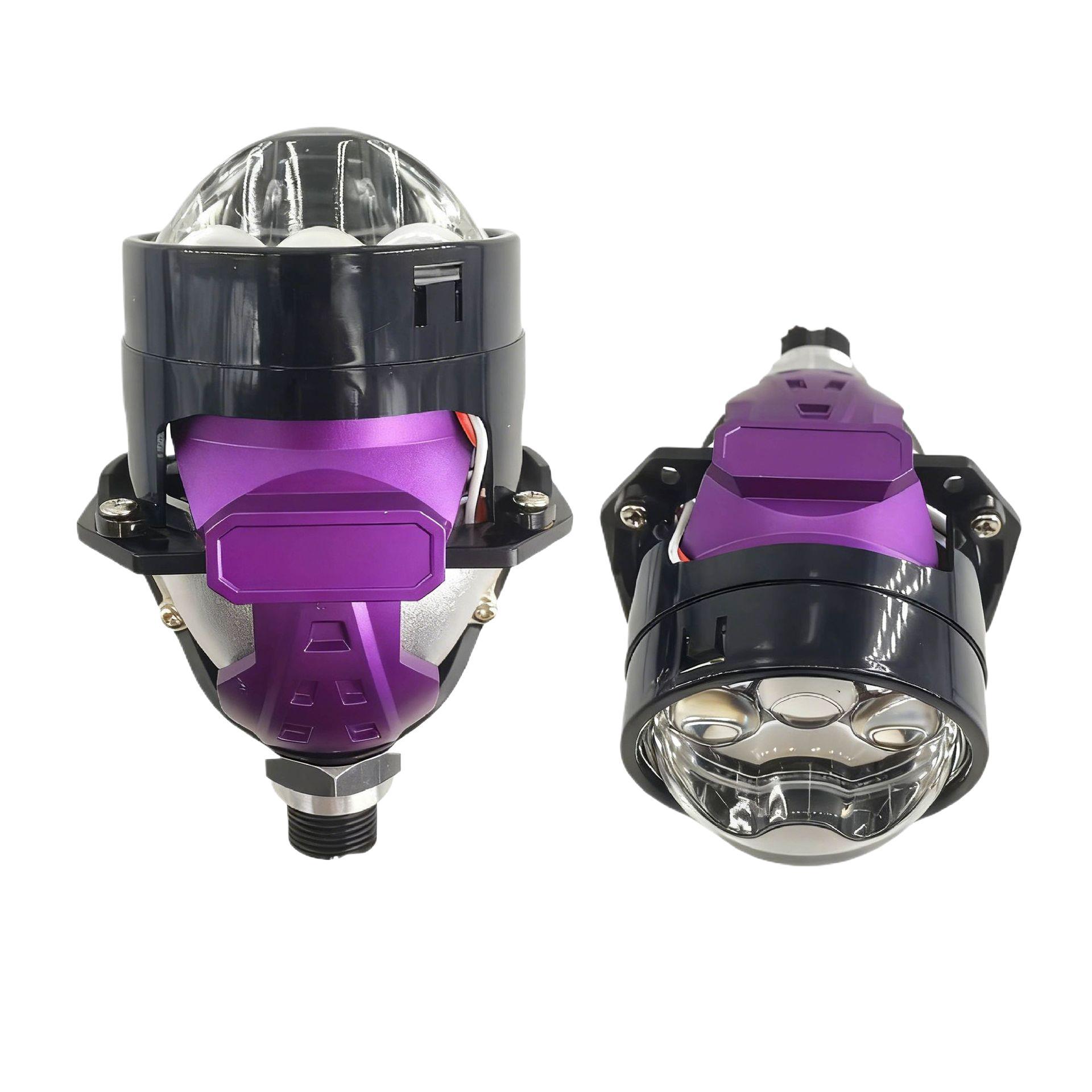 Nueva venta caliente de automóviles led faro I4H tres lentes LED directas de 2,5 pulgadas láser lente de faro cercano en uno image 2