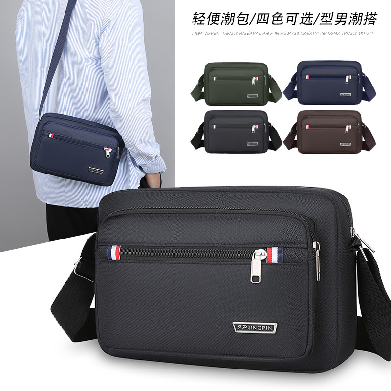 Bolsa de hombro para hombres de comercio exterior, moda al aire libre, bolso de mochila, bolso de negocios, bolso de almacenamiento multicapa.