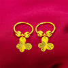 Vietnamese Sand Golden Earrings Gourd Earrings Earrot Earrings Live Sand Gold Jewelry Wholesale