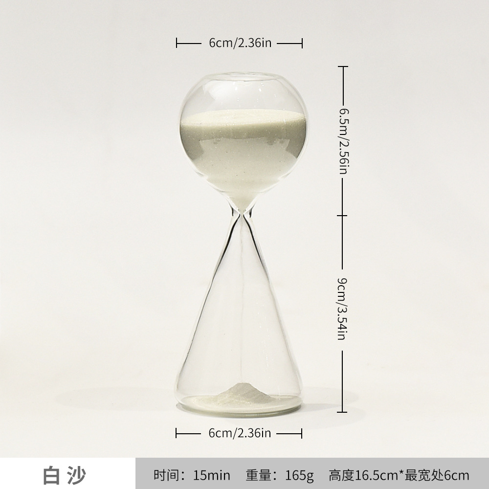 Reloj de arena de cristal colgante de estrella de hogar nórdico 15 minutos Reloj de arena de meteorito Regalos creativos Fábrica de decoración del hogar image 7