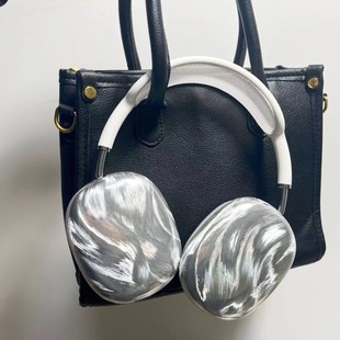 Feather yarn new airpods max protective cover transparent TPU soft shell bluetooth headset headset shell earmuff head