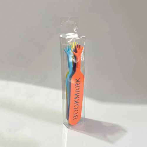 Fun four-finger bookmark creative student reading book notepad novel note page clip reading book label