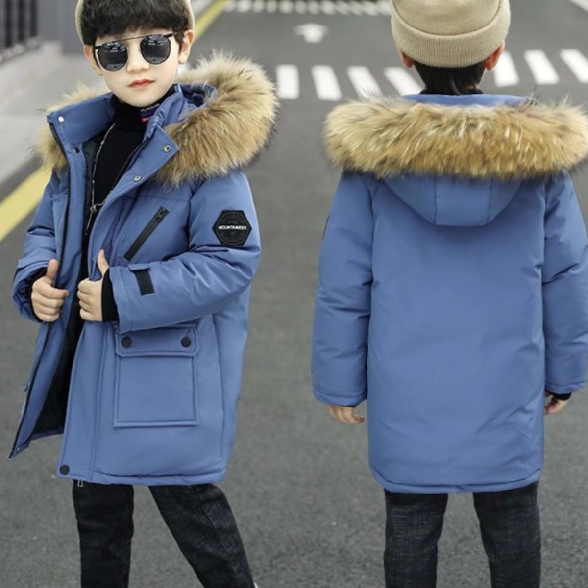 Lasteriided sulejoped, pehmed laste pikad mantlid, poiste sügis- ja talvemeeste puuvillased mantlid_voghion.com