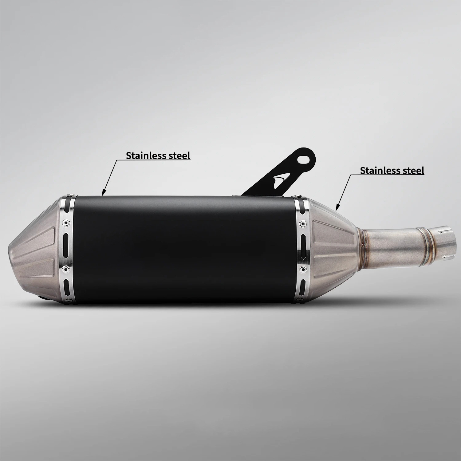 Suitable for Cfmoto 450Mt Motorcycle Exhaust Pipe Modification, Integrated Installation of the Middle and Tail Sections Without Damage