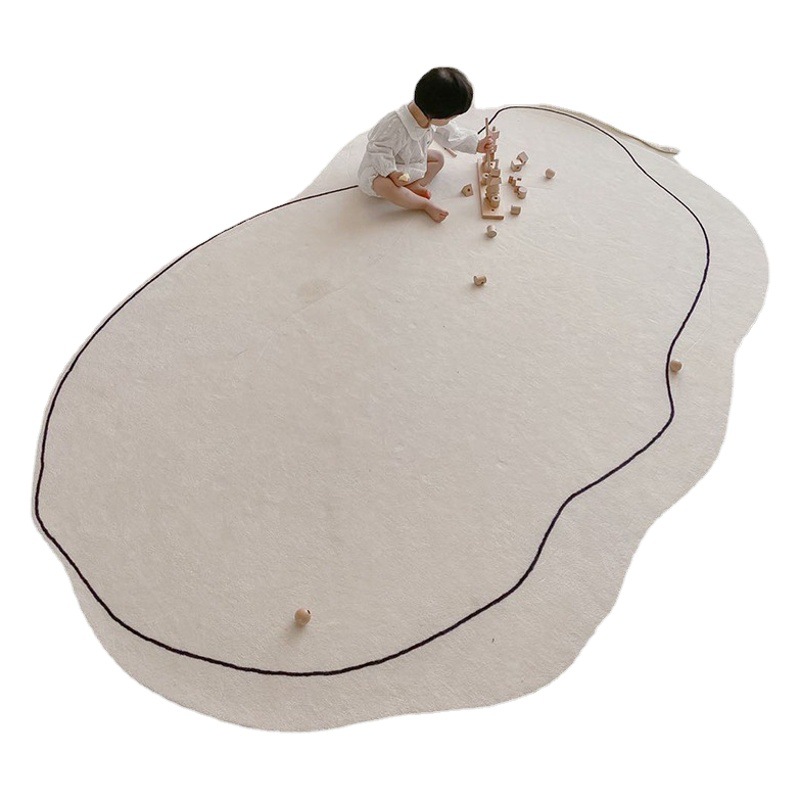 Diseño original estilo silencioso salón alfombra extrema pobreza Morandi nórdico dormitorio INS