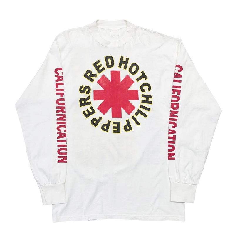 Autumn and Winter Red Hot Chili Peppers Red pepper rock band retro Vintage long sleeve T-shirt Autumn and Winter Red Hot Chili Peppers Red pepper rock band retro Vintage long sleeve T-shirt