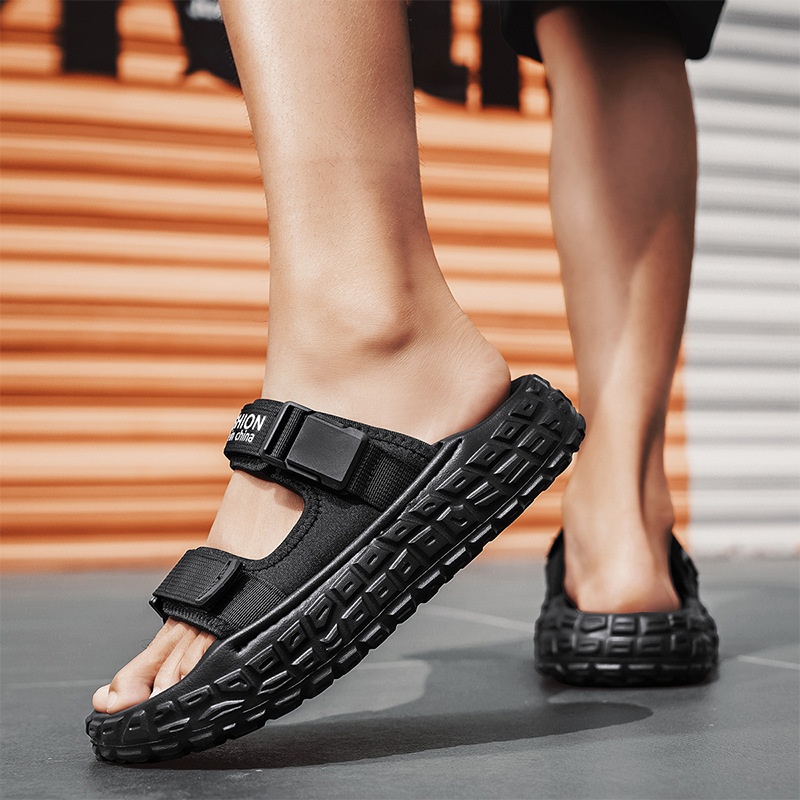 Nuevas sandalias de verano para hombre, zapatillas casuales de uso exterior resistentes al desgaste, sandalias, zapatos de playa ligeros de moda antideslizantes ligeros