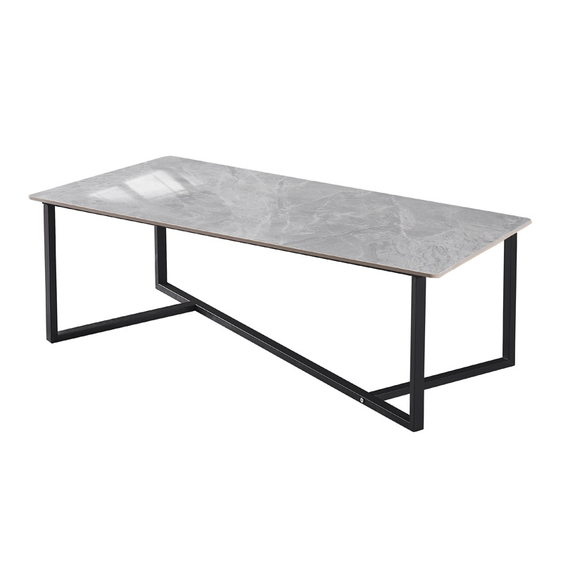 Mesa de té italiana de lujo ligero pequeño tipo de casa simple sala de estar moderna mesa de té creativa mesa de comedor mesa de té geométrica