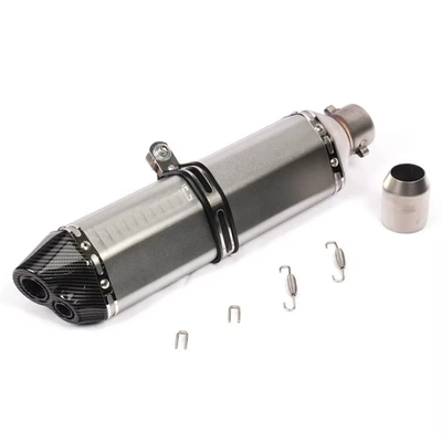 Exhaust pipe Pipe Compatible with Huanglong 600 - 15-double-tail-lengthened-small-hexagon-silver
