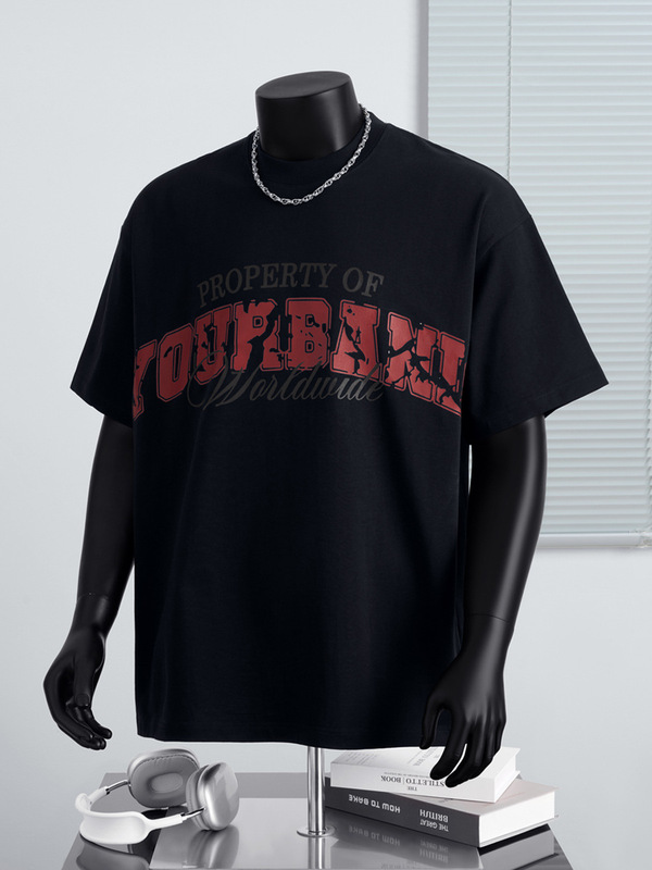 メンズ夏のストリートトレンドTシャツ、メンズカジュアルラウンドネックルーズプリントTシャツ、レディース万能ボトムストップスイン|undefined