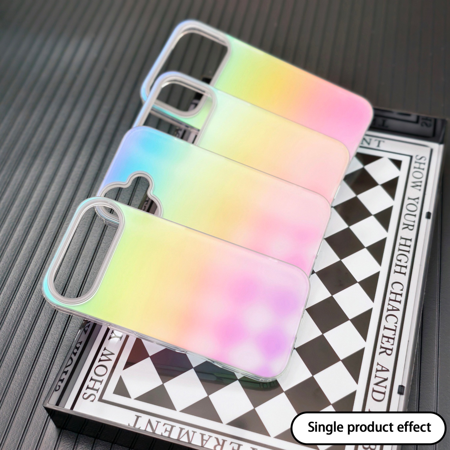 Iphone17 Mobile Phone Case Is Suitable for Apple 16 Gradient Laser Acrylic Iphone15 Magnetic Suction 14Promax