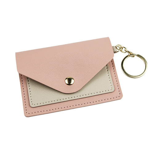 Cross-border new creative fashion small card holder for women, candy-colored keychain accessories, student bus card case, wholesale