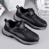 Black and purple women's model [leather waterproof]