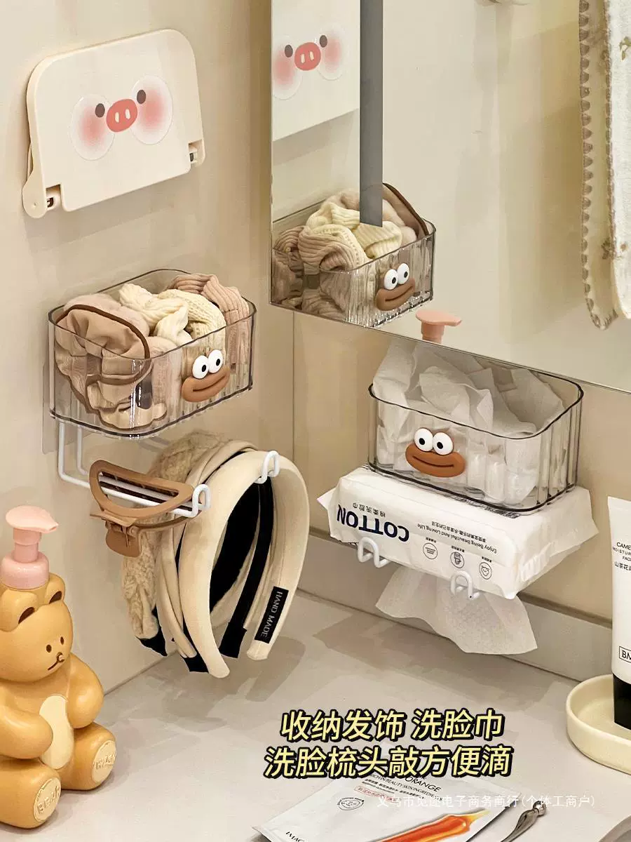 Аксессуары для волос, резинки для волос, настенные коробки для головных уборов, веревки для волос, украшения, обручи для волос, предметы для хранения, стеллажи для хранения, заколки для волос, милые акулы.