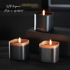 Yafeng アロマキャンドル卸売スクエアカップギフトボックスハイエンドエッセンシャルオイルフレグランスギフト誕生日お土産装飾装飾品
