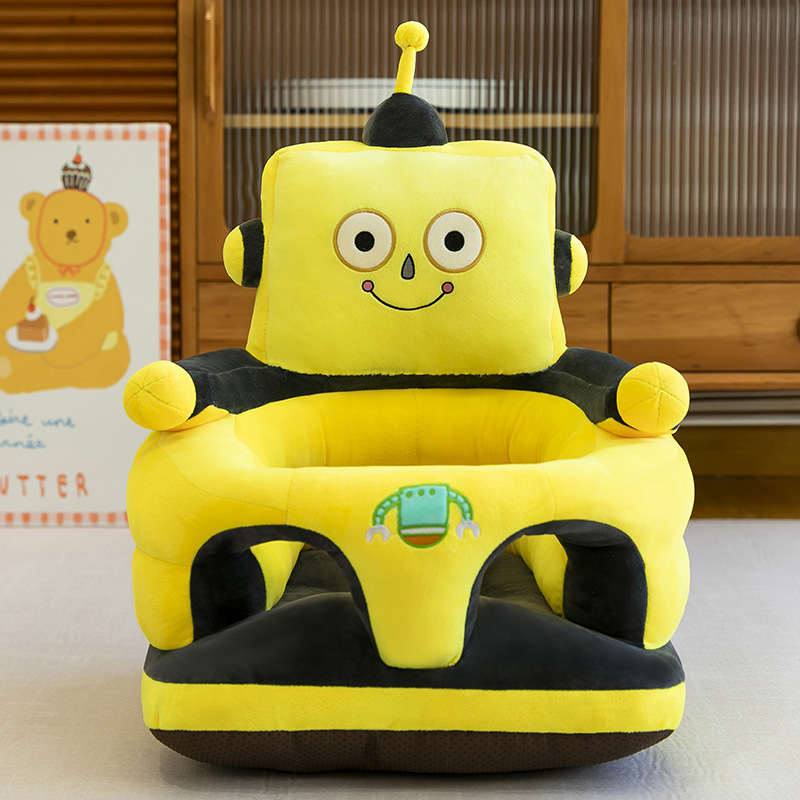 Nuevo asiento para bebés anti-caída creativo robot de dibujos animados para aumentar el sofá de bebé 4 a diciembre asiento de estudio