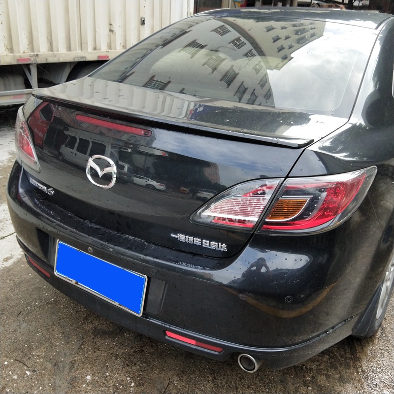 Suitable for 2009-2015 Mazda 6 Ruizhi Rear Wing Modification Horizontal Pressure Tail Fixed Wing Without Drilling with Paint
