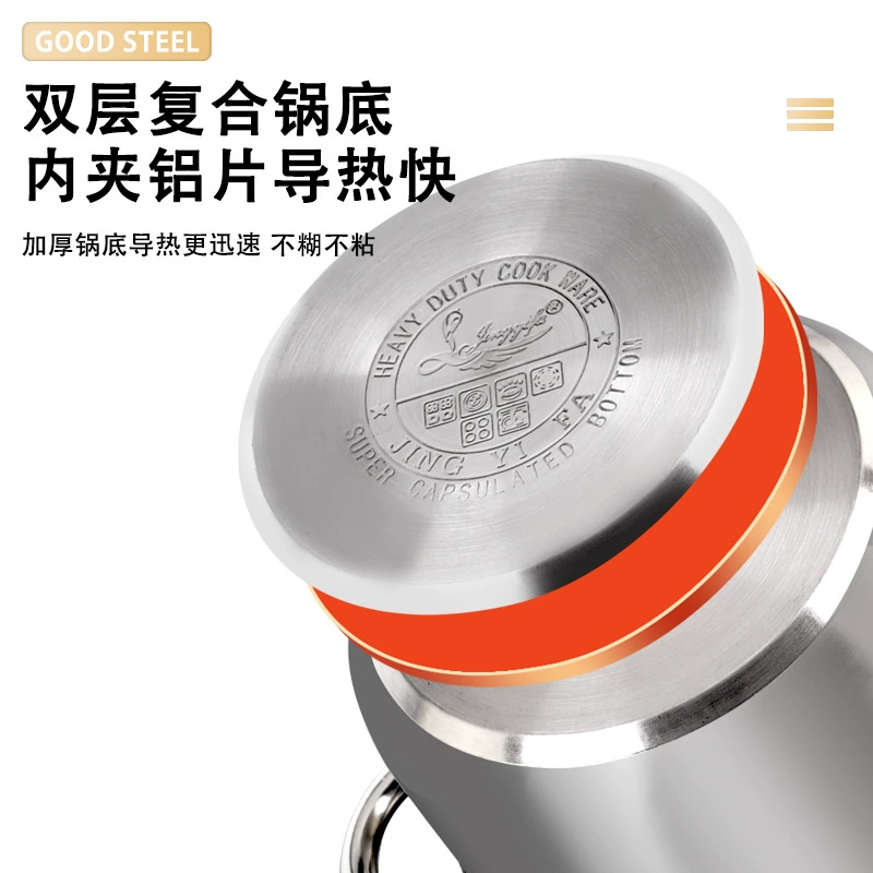 (Cross-border trading), set stainless steel, kitchenware, 8 pieces, increased thickness