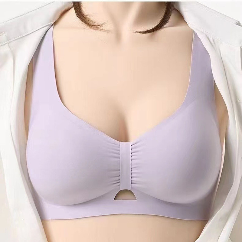 Caixianer 521 seamless comfortable jelly gel underwear fixed Cup one-piece wireless vest sports bra