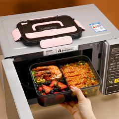 Wholesale plastic separated lunch boxes for office workers and students, packed lunch boxes, special lunch boxes for microwave heating