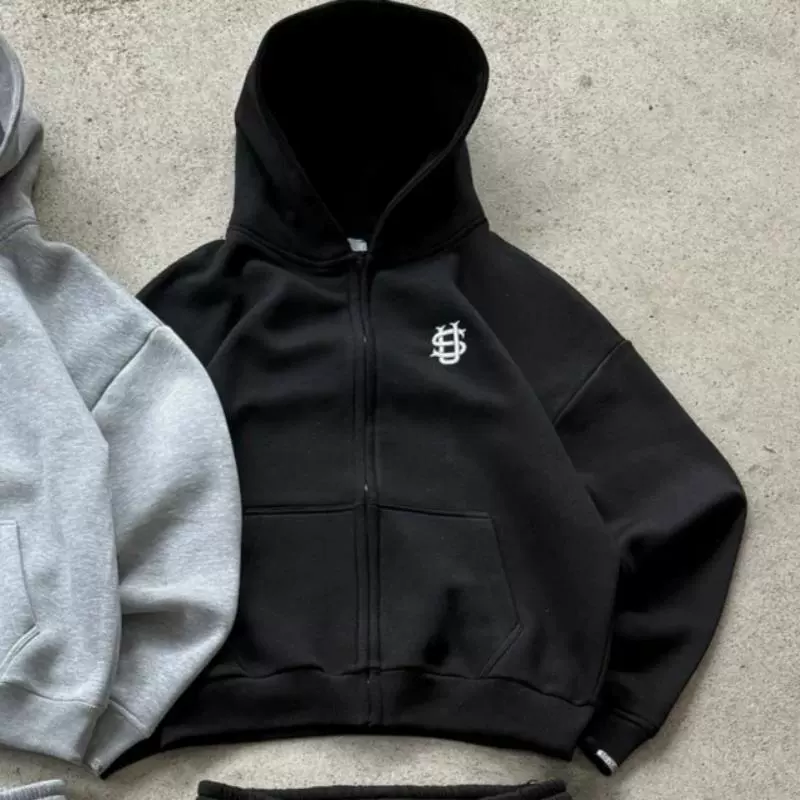 Костюм tracksuit унисекс Y2K streetwear, худи и джоггеры, разные цвета и размеры