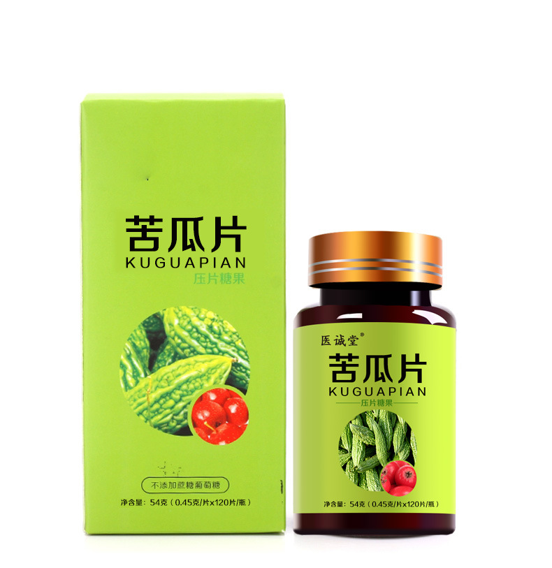 Bitter Melon Tablets 120 Count Herbal Pressed Candy with Winter Melon Lotus Leaf Hawthorn Lily Cassia Seed 36g key features
