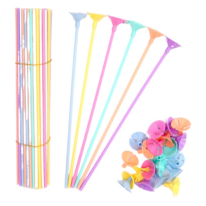 Factory wholesale Macaron Color Air clubs, bolded wedding party scene layout, lengthened and hardened balloon poles