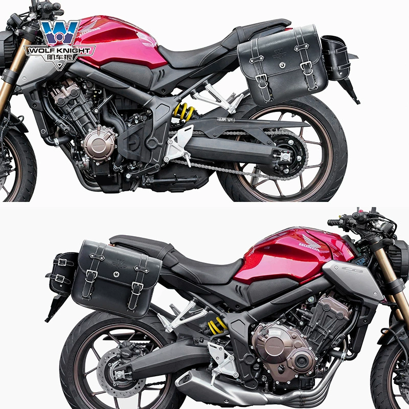 Мускульный автомобиль волк подходит для 2020 Honda CB650R боковые сумки, боковые сумки, ретро-боковые сумки, модифицированный шлем-багаж, быстрый выпуск