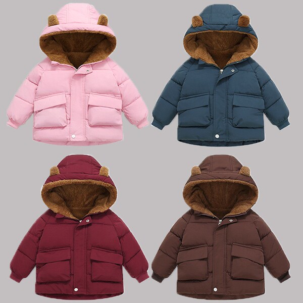 Children's warm short down jacket for men and women