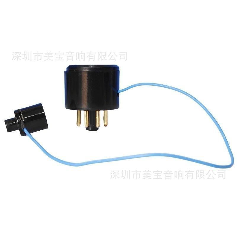 转换座 807转6L6 管座镀金脚 管帽电木 连接测试线 6F8G to 6SN7