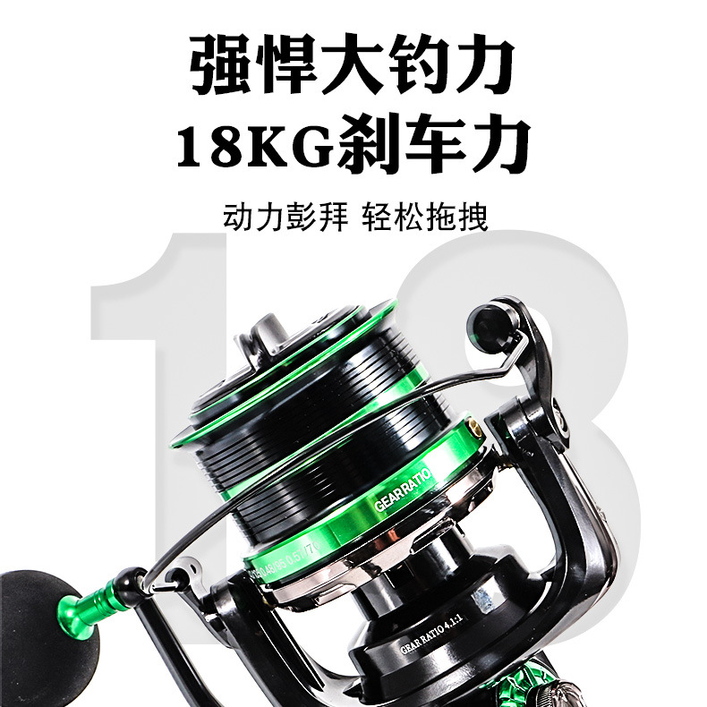 Nuevo carrete de largo alcance carrete de pesca rueda giratoria