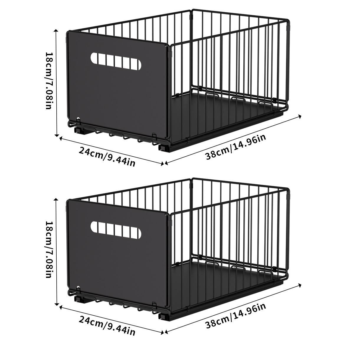 Estantería de almacenamiento interior de armario extraíble para armarios de cocina, armario profundo para el hogar, caja de almacenamiento desplegable, organizador multifuncional de especias
