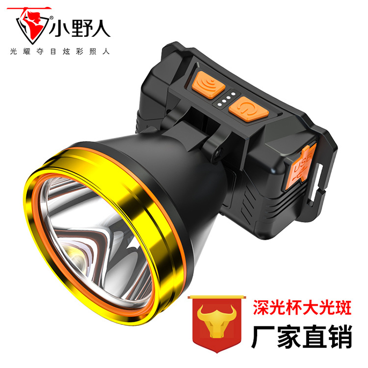 wholesale Headlight outdoors LED Night fishing Long shot charge Induction Wild fish Miner's lamp lithium battery Head mounted Flashlight