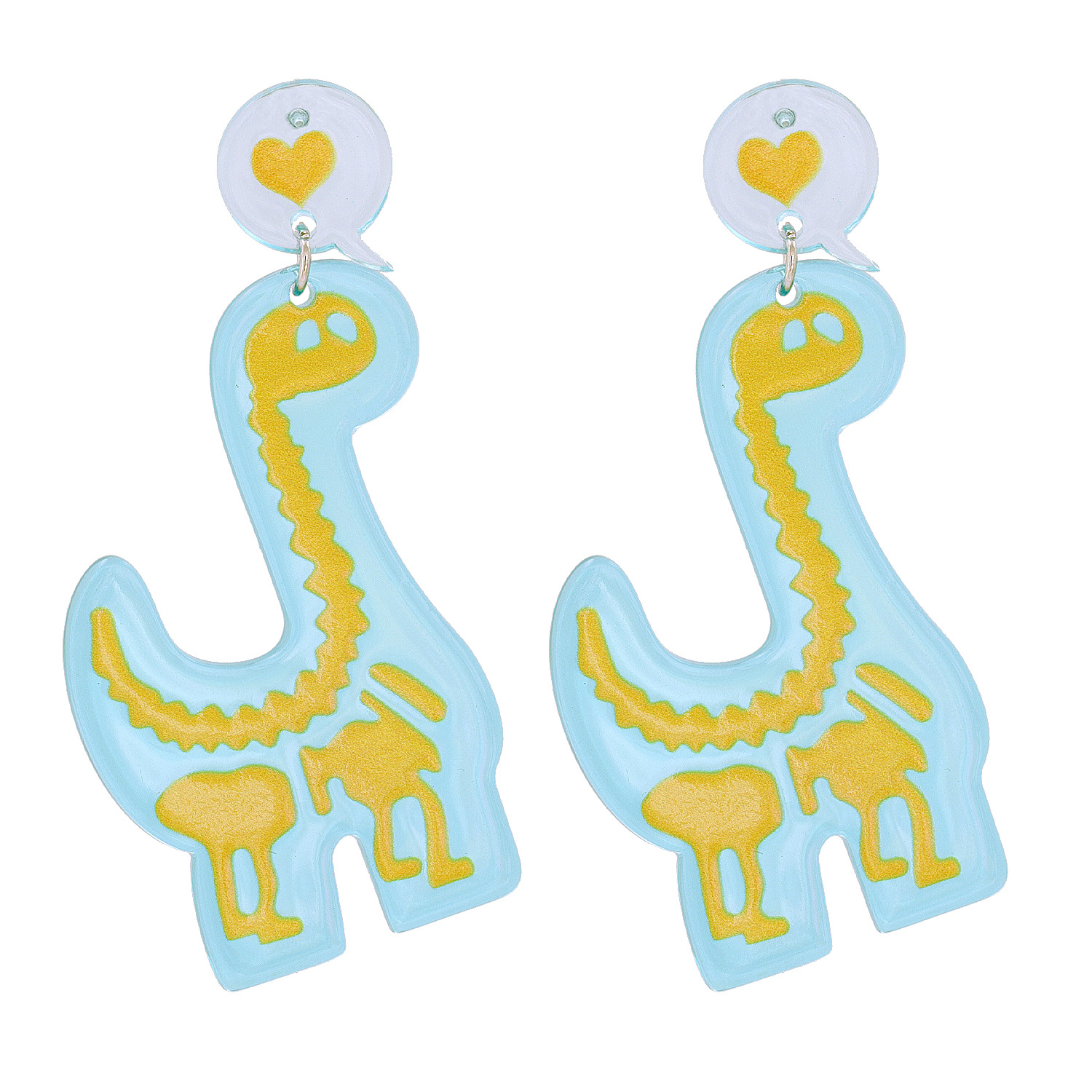 Acrylic Dinosaur Pendant Earrings display picture 7