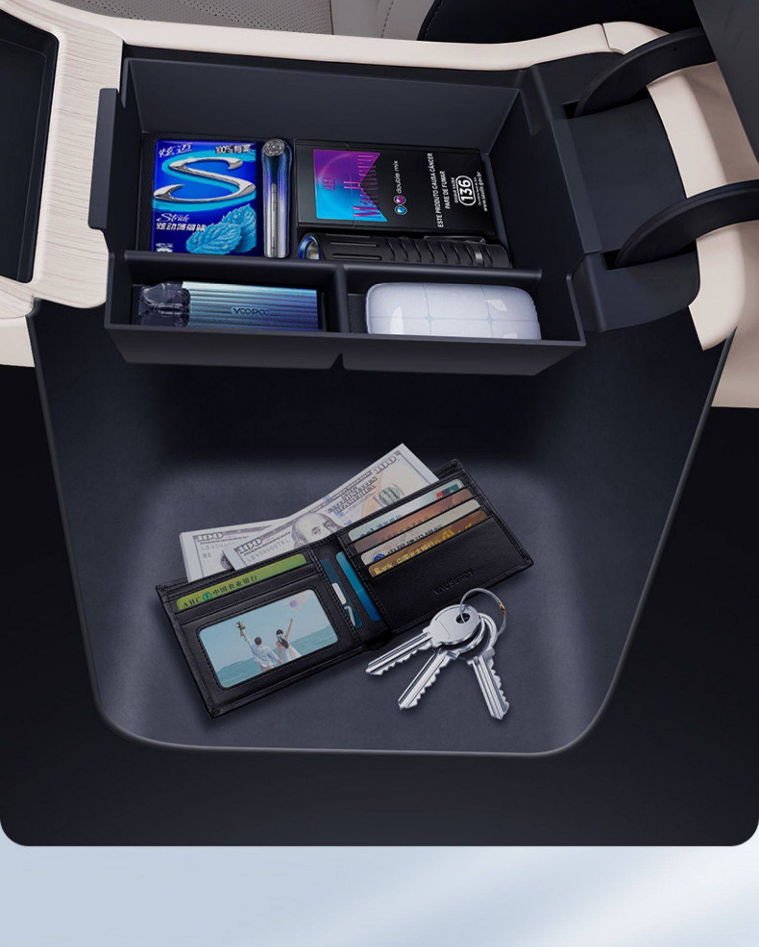 Suitable for Gac Aion I60 Armrest Box Storage Box, 26 Models of Car Modification Accessories, Storage Items under the Center Console