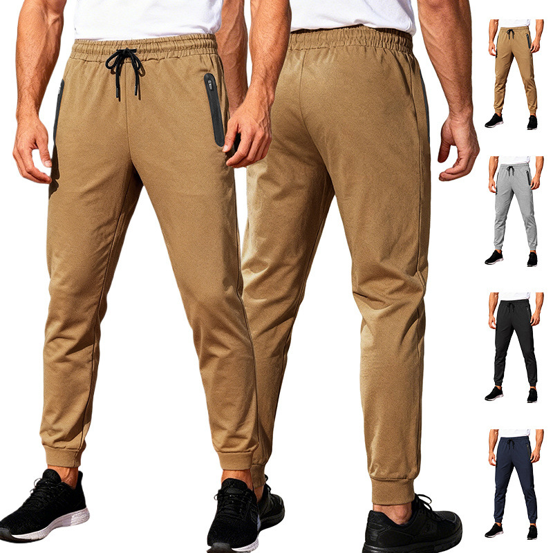 Cross-Border Amazon Spring and Summer Men's Jogger Pants Fitness Quick-Dry Outdoor Running Men's Pants Sports Casual Pants