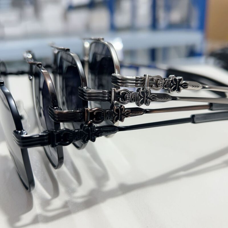 High End! Men's Tac Thickeneded Polarized Anti-Uv Opening Can Be Equipped with Prescription Sunglasses Carved Combination Leg Sunglasses