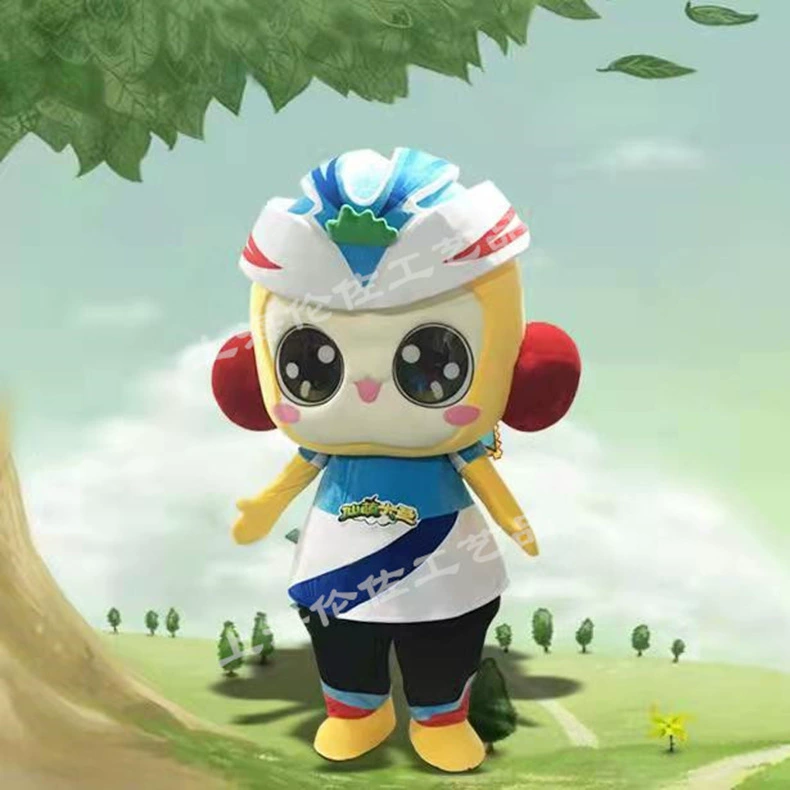 Cartoon inflatable doll, clips included