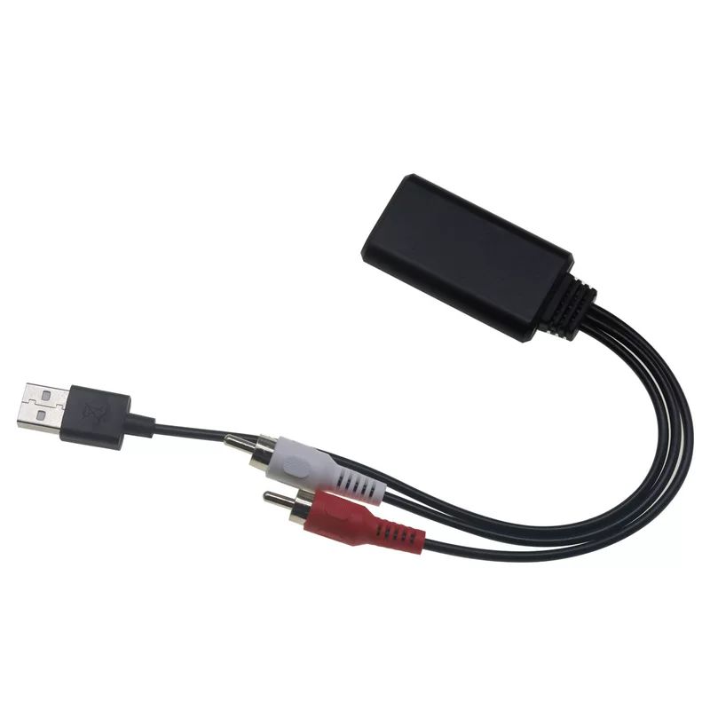 Car USB Bluetooth RCA universal AUX Bluetooth microphone call Bluetooth receiver 5.0 adapter