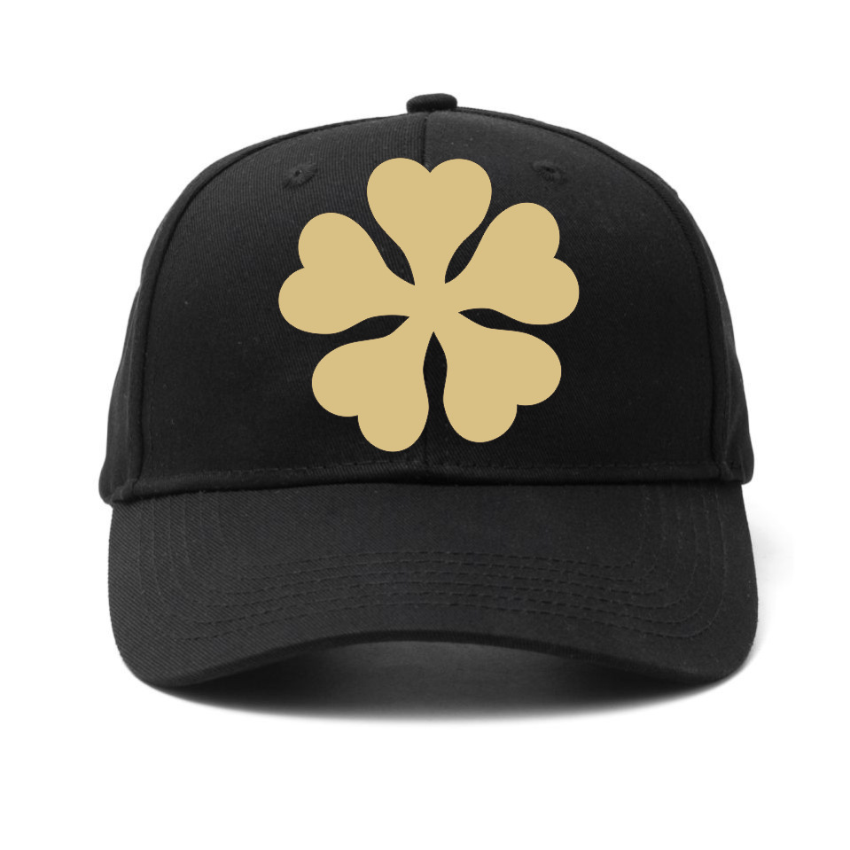 Comercio exterior venta caliente trébol negro Black Clover gorra de béisbol al aire libre sombrero para el sol pareja sombrero de lengua de pato