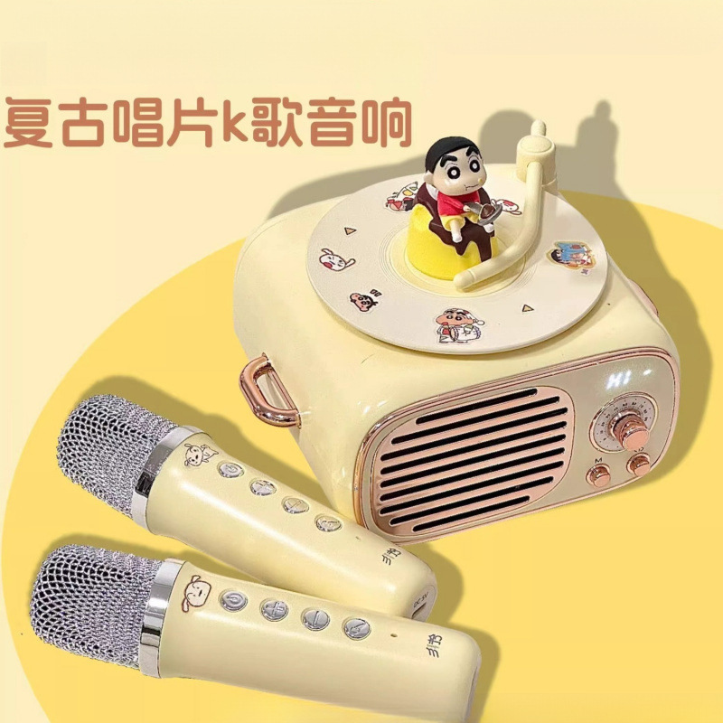 Crayón pequeño nuevo altavoz bluetooth música nuevo micrófono de sonido práctica regalo de cumpleaños chica amiga