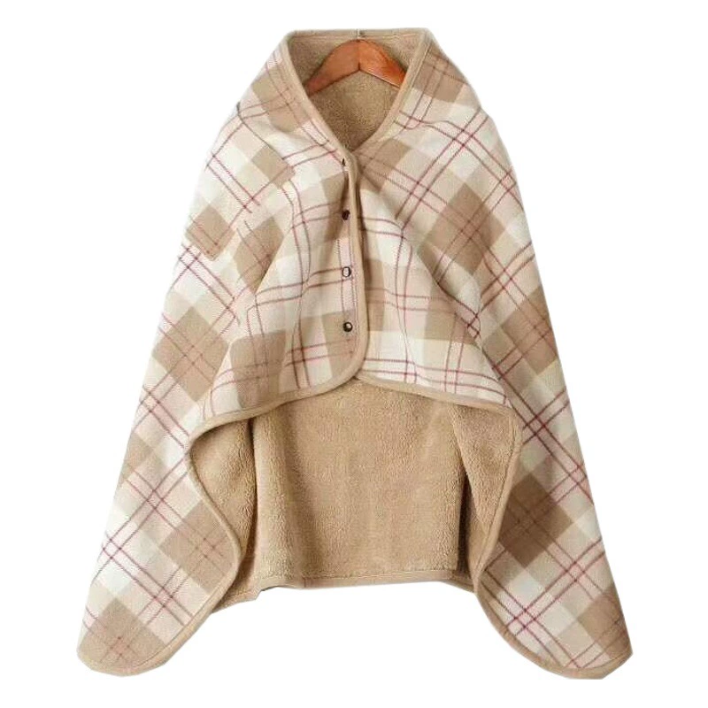 Японский стиль гигроскопический кашель теплый шаль фланелевое одеяло дивановое одеяло арктический бархат осенний и зимний ленивый одеяло