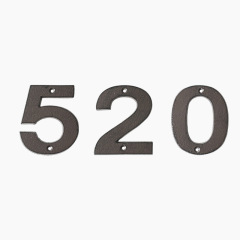 American country style large wide brown rust cast iron number plate phone number combination home sign with screws