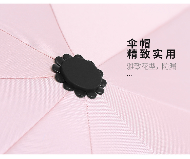 Ultra-light aluminum alloy fiber wind-resistant fully automatic three-fold umbrella, all-weather and all-weather sunshade umbrella, advertising umbrella with logo printing pic 19