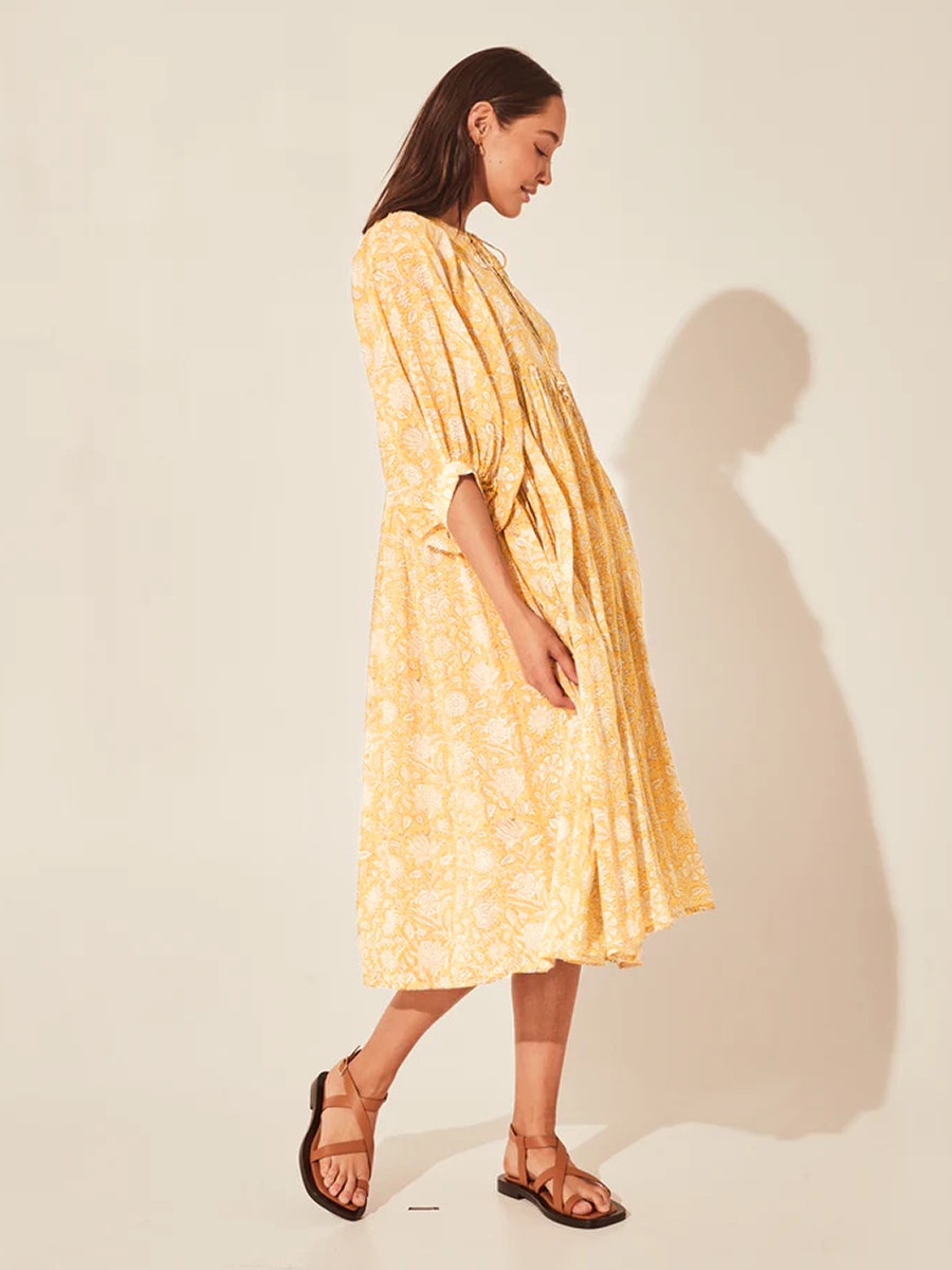 Floral Loose Half Sleeve Summer Dress - Dresses - Uniqistic.com